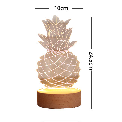 Bedside lamp pineapple table lamp