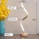 LED Spiral Table Lamp Modern Curved Desk Bedside Lamp Dimmable Warm White Night Light For Living Room And Bedroom