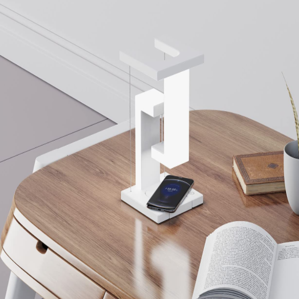 Creative Smartphone Wireless Charging Suspension Table Lamp Balance Lamp Floating For Home Bedroom