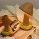 Twisted Mushroom Night Warm Light Touch Bedroom Bedhead Night Light Beech Wood LED USB Decorative Atmosphere Lamps Home Decor