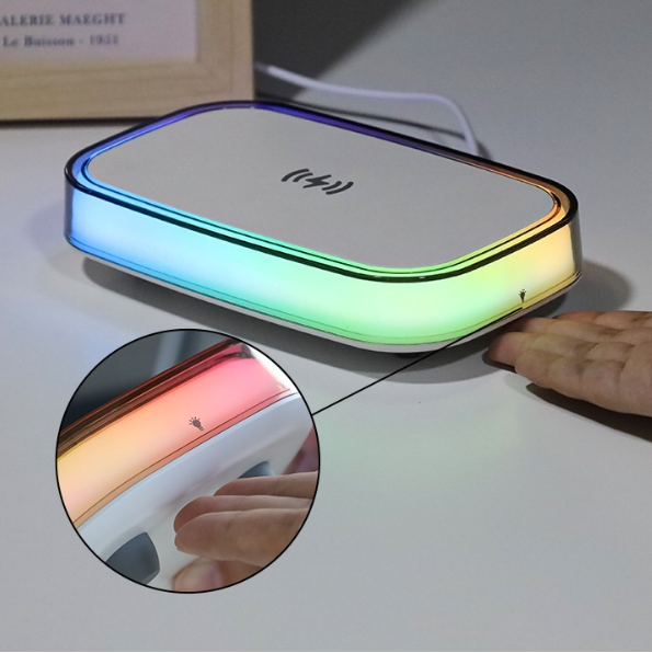 Desktop Wireless Charger Bedside Lamp LED Small Night Lamp