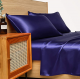 Four-piece Set Of Silk Bedding Sheets And Fitted Sheets