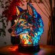 2024 3D Colored Animal Light Desk Lamp Animal Series Decorative Night Light Animal Elephant Owl Cat Vintage Table Lamp Home Deco