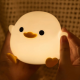 Doudou Duck Silicone Alarm Lamp Ambience Light Bedroom Bedside Lamp Usb Charging With Sleeping Night Light